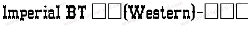 lmperial BT 常规(Western)字体转换